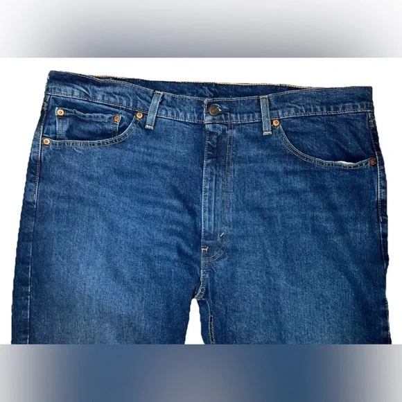 Levi's 505 Jeans Mens 40x32 Blue Denim Straight Leg Regular Fit EUC - Picture 4 of 9